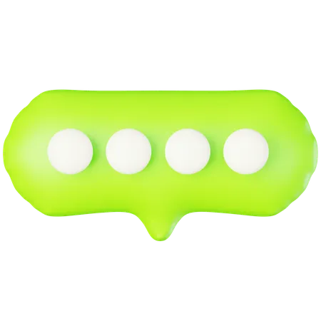 Chat de burbujas  3D Icon