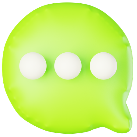 Chat de burbujas  3D Icon