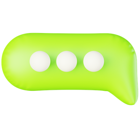 Chat de burbujas  3D Icon