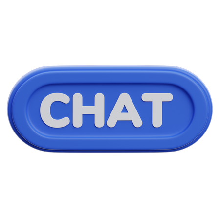 Chat Button  3D Icon