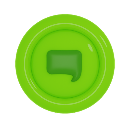 Chat Button  3D Icon