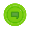 3d chat button