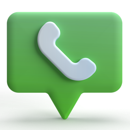 Chat Call  3D Icon