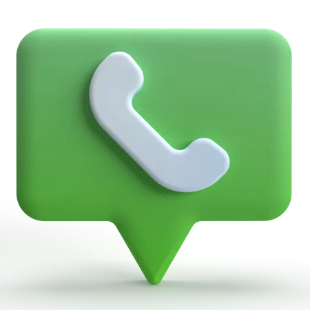 Chat Call  3D Icon