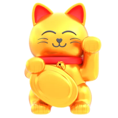 Chat chanceux  3D Icon