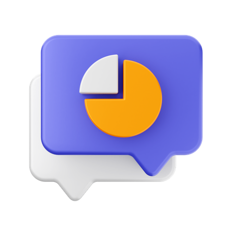 Chat chart  3D Icon