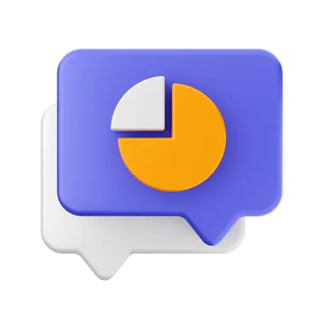 Chat chart  3D Icon