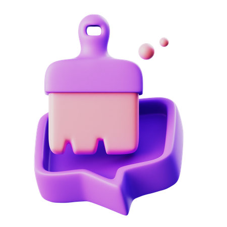 Chat clean it  3D Icon
