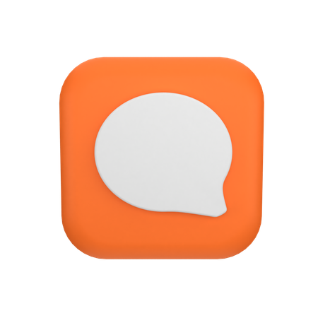 Chat comment  3D Icon