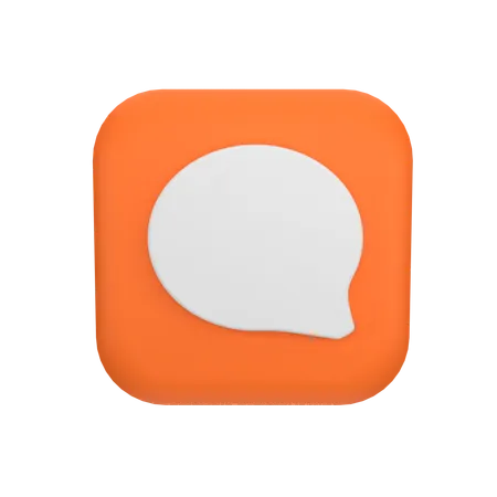 Chat comment  3D Icon