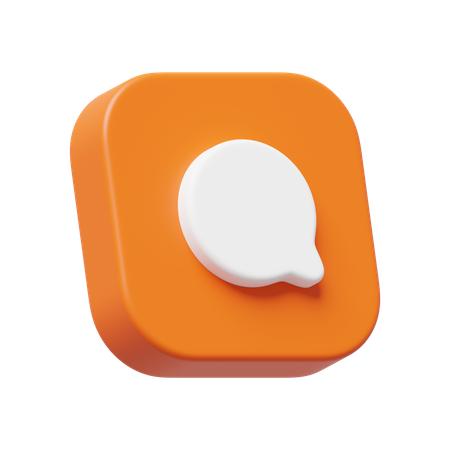 Chat Comment  3D Icon