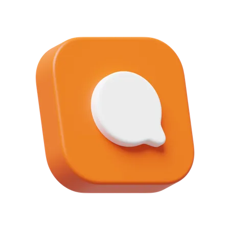 Chat Comment  3D Icon