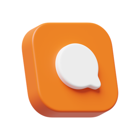 Chat Comment  3D Icon