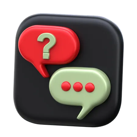 Chat Communication 3 D Journalist Icon 3D Icon