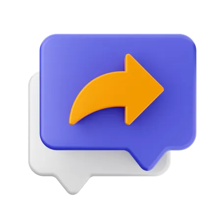 Compartir chat  3D Icon