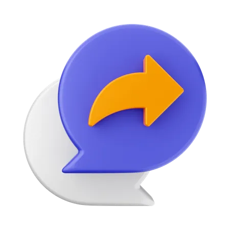 Compartir chat  3D Icon