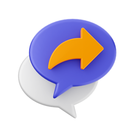 Compartir chat  3D Icon