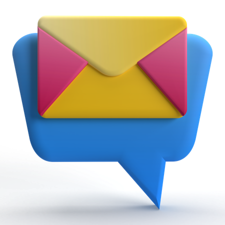 Correo de chat  3D Icon