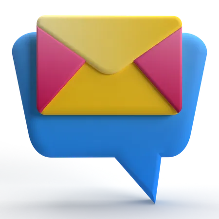 Correo de chat  3D Icon