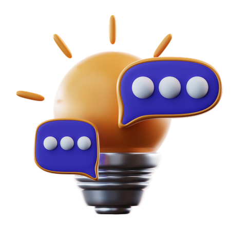 Discussion créative  3D Icon