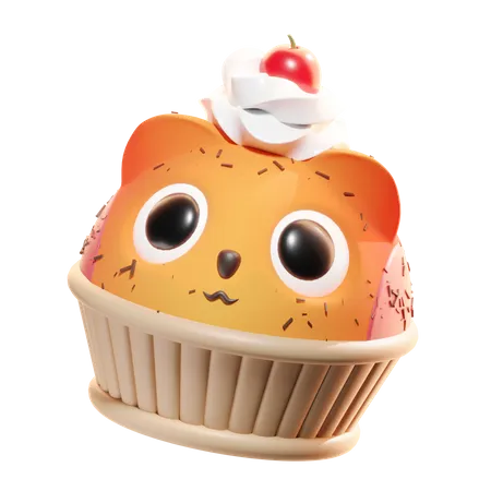 Petits gâteaux de chat  3D Icon
