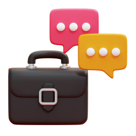 Discussion d'affaires  3D Icon