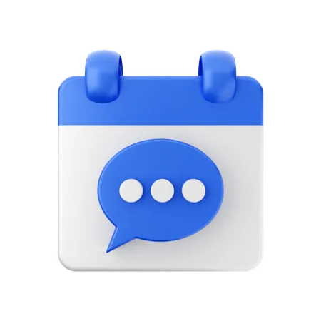 Chat Date  3D Icon