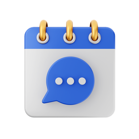 Chat Date  3D Icon