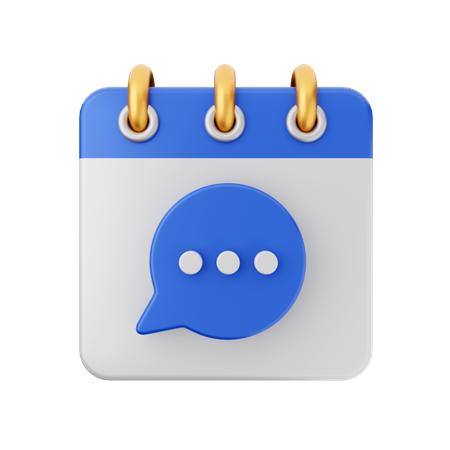 Chat Date  3D Icon