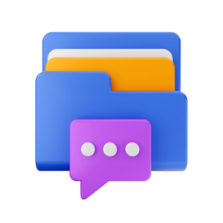 Chat-Datei  3D Icon