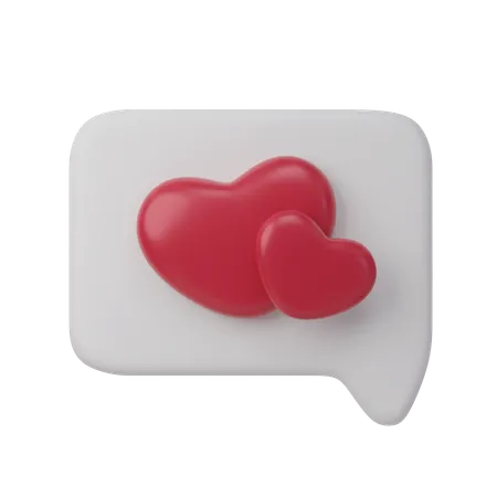 Charla de amor  3D Icon