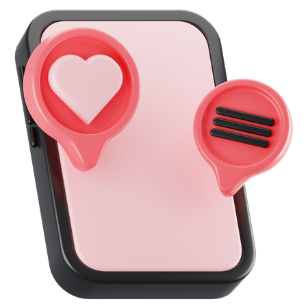 Charla de amor  3D Icon