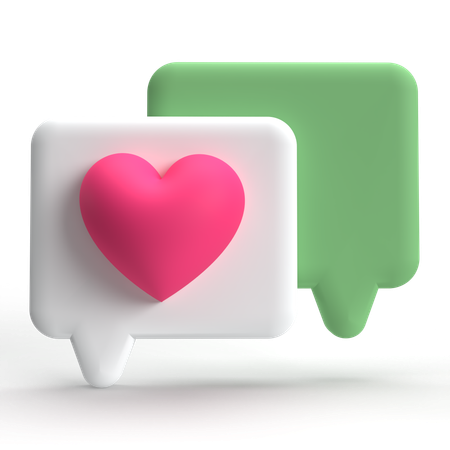 Charla de amor  3D Icon