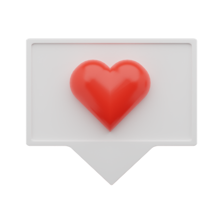 Charla de amor  3D Icon