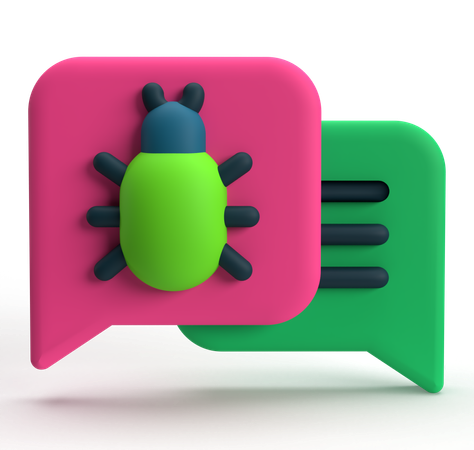 Chat de errores  3D Icon
