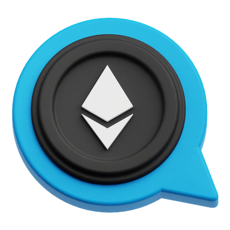 Charla de ethereum  3D Icon