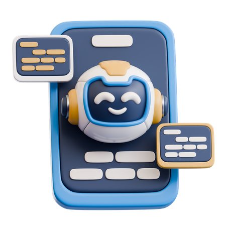 Chat de IA  3D Icon