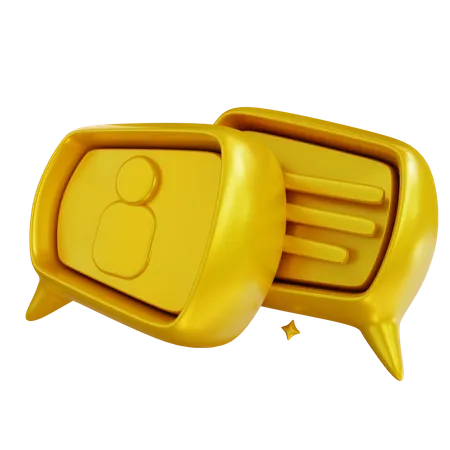 Bate-papo de negócios  3D Icon