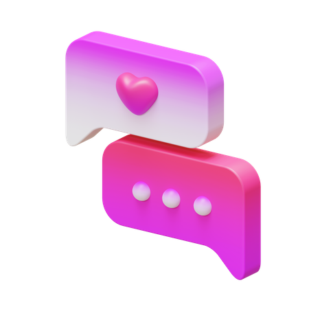 Charla de san valentin  3D Icon