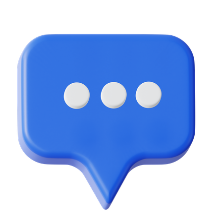 Chat de texto  3D Icon