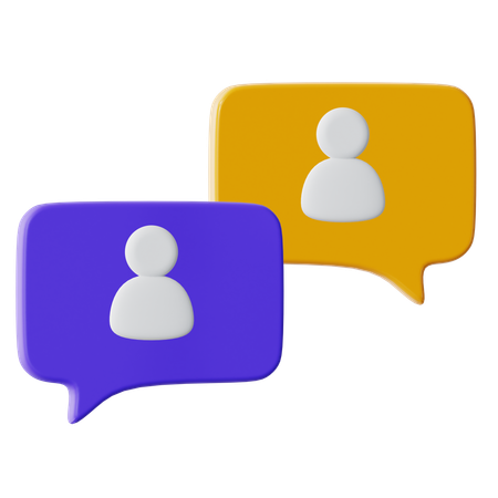 Chat de usuario  3D Icon