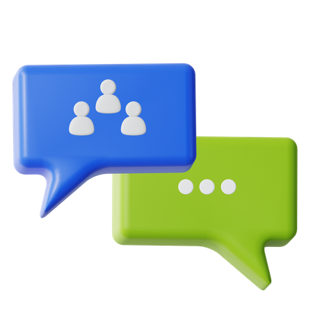Chat de usuario  3D Icon