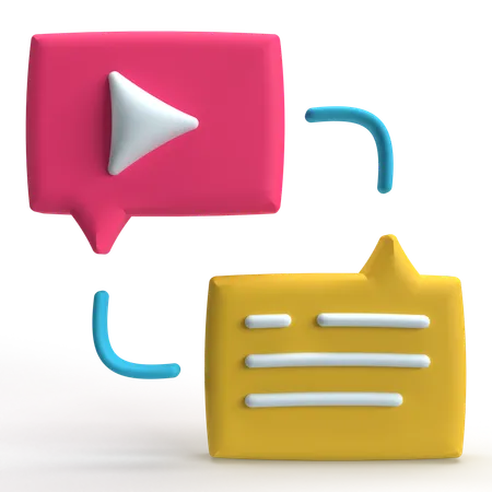 Bate-papo por vídeo  3D Icon