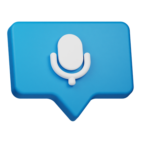 Chat de voz  3D Icon