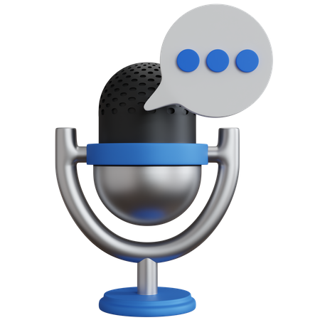 Chat de voz  3D Icon