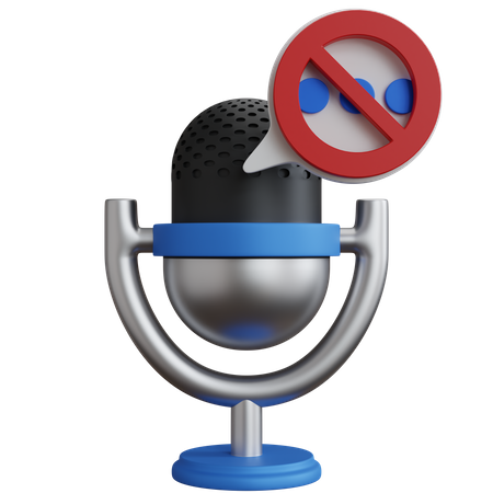 Chat de voz prohibido  3D Icon