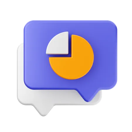 Chat-Diagramm  3D Icon