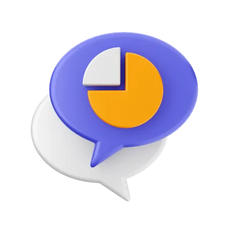 Chat-Diagramm  3D Icon