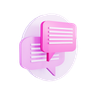 chat dialog 3d logo