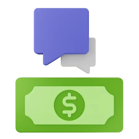 Chatear dinero  3D Icon